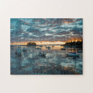 Maine, Newagen, Sonnenuntergang Hafen 1 Puzzle