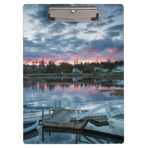 Maine, Newagen, Sonnenuntergang Hafen 2 2 Klemmbrett