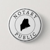 Maine Notary Public Button (Vorderseite)