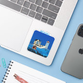 Maine Nubble Lighthouse Aufkleber (Laptop mit iPhone)