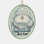 Maine Nurse Keramik Ornament (Rechts)