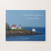 Maine Ocean Sailing Curtis Island Leuchtturm Puzzle (Horizontal)