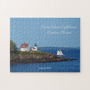 Maine Ocean Sailing Curtis Island Leuchtturm Puzzle