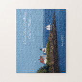 Maine Ocean Sailing Curtis Island Leuchtturm Puzzle (Vertikal)