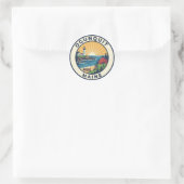 Maine Ogunquit Travel Runder Aufkleber (Tasche)