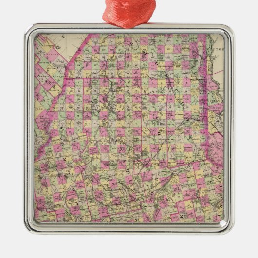 Maine Ornament Aus Metall (Vorne)