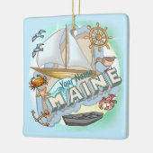 Maine-Ornament Keramikornament (Links)