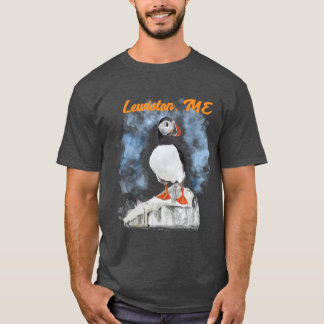 Maine-Papageientaucher und Stadt T-Shirt