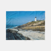 Maine, Pemaquid Point, Pemaquid Point Lighthouse Fleecedecke (Vorderseite (Horizontal))