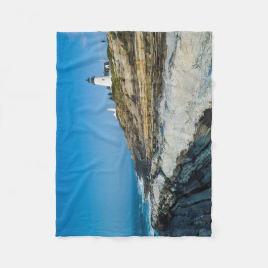 Maine, Pemaquid Point, Pemaquid Point Lighthouse Fleecedecke (Vorderseite)