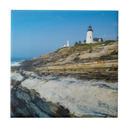 Maine, Pemaquid Point, Pemaquid Point Lighthouse Fliese (Vorderseite)