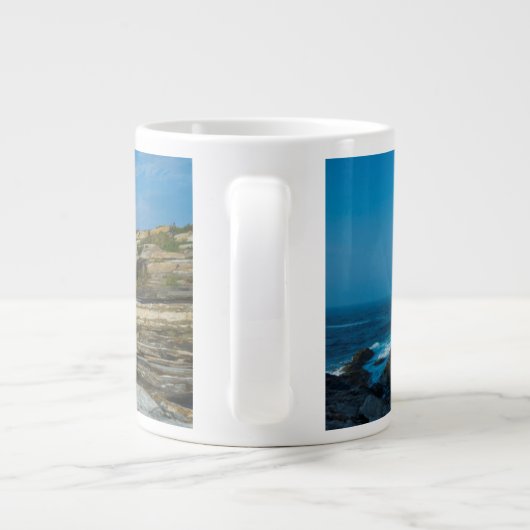 Maine, Pemaquid Point, Pemaquid Point Lighthouse Jumbo-Tasse (Rückseite)