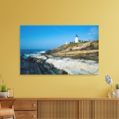 Maine, Pemaquid Point, Pemaquid Point Lighthouse Leinwanddruck (Insitu (Wohnzimmer))