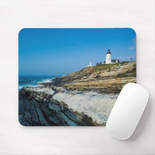 Maine, Pemaquid Point, Pemaquid Point Lighthouse Mousepad (Mit Mouse)