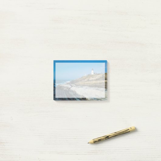 Maine, Pemaquid Point, Pemaquid Point Lighthouse Post-it Klebezettel (Auf Schreibtisch)