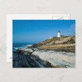 Maine, Pemaquid Point, Pemaquid Point Lighthouse Postkarte (Vorne/Hinten)