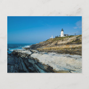 Maine, Pemaquid Point, Pemaquid Point Lighthouse Postkarte