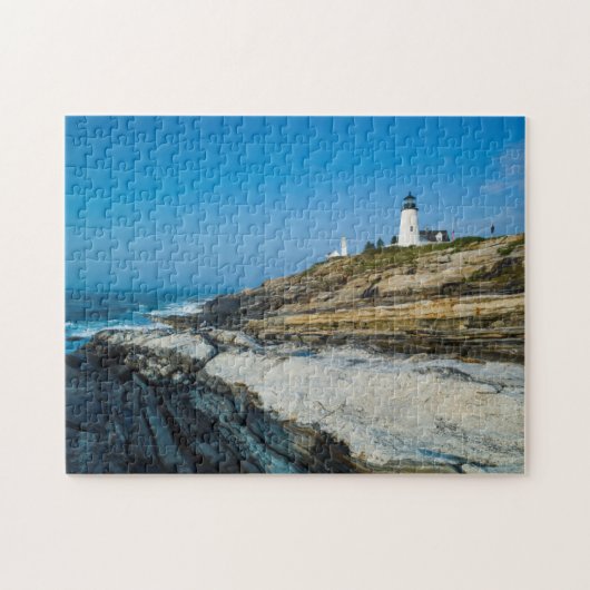 Maine, Pemaquid Point, Pemaquid Point Lighthouse Puzzle (Horizontal)