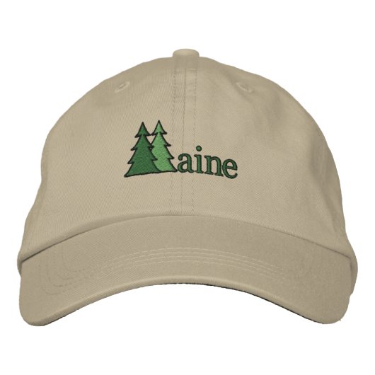Maine Pine Tree bestickter Hut (Vorderseite)