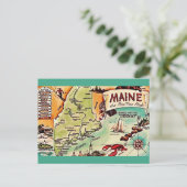 Maine - Pine Tree State Postkarte (Stehend Vorderseite)