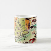 Maine - Pine Tree State Postkarten-Tasse Kaffeetasse (Mittel)