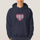 Maine PInk Fade Heart - I Liebe ME Hoodie (Vorderseite)