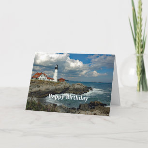 Maine Portland Head Leuchtturm Foto Geburtstag Karte