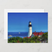 Maine Portland Head Light Foto Postkarte (Vorne/Hinten)