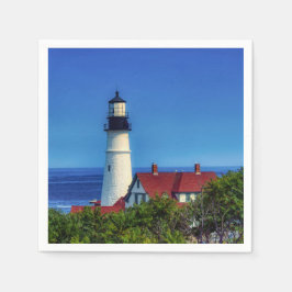 Maine Portland Head Light Foto Serviette