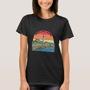 Maine Portland Head Light Leuchtturm T-Shirt