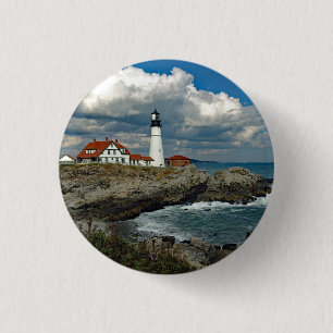 Maine Portland Head Lighthouse Foto Button