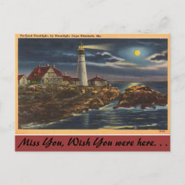 Maine, Portland Headlight, Cape Elisabeth Postkarte