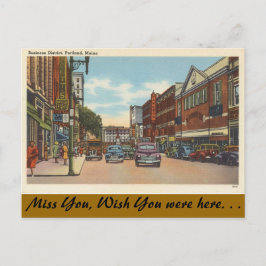 Maine, Portland, Innenstadt Postkarte
