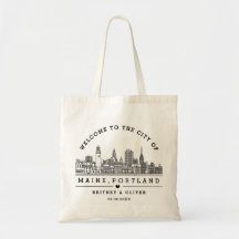 Maine Portland Skyline – Individuelles Hochzeitsge