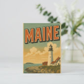Maine Postcard Postkarte (Stehend Vorderseite)