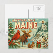 MAINE Postkarte (Vorne/Hinten)