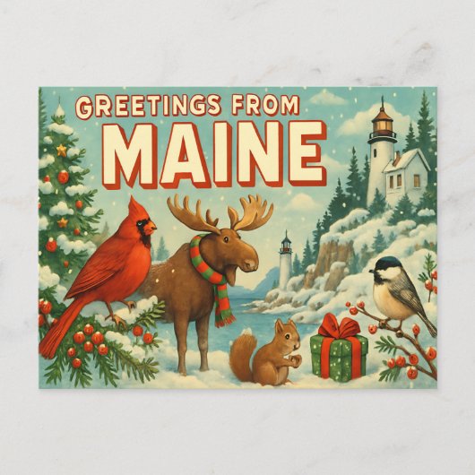 MAINE Postkarte (Vorderseite)