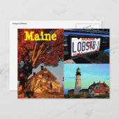 Maine Postkarte (Vorne/Hinten)