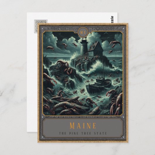 Maine | Postkarte Gothic Art (Vorne/Hinten)