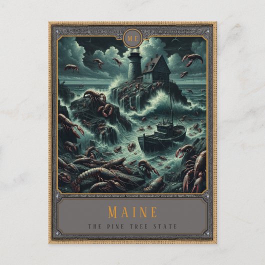 Maine | Postkarte Gothic Art (Vorderseite)