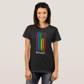 Maine Pride Month Pride Flag LGBT Community LGBTQ T-Shirt (Vorne ganz)