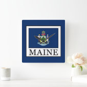 Maine Quadratische Wanduhr (Zuhause)