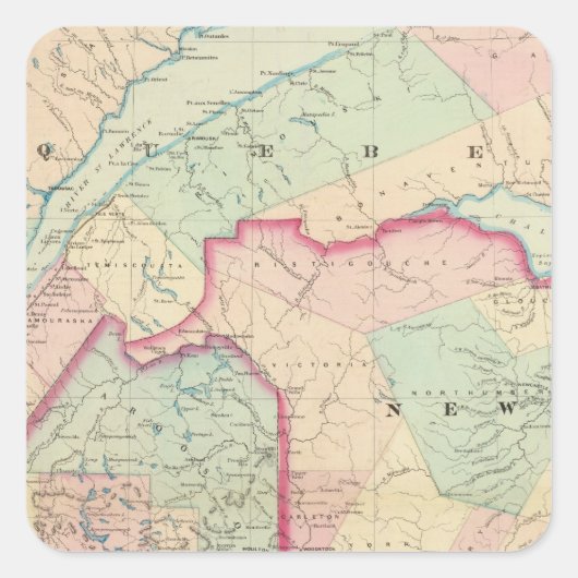 Maine, Quadratischer Aufkleber (Vorderseite)