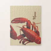 Maine Red Lobster Personalisiert Puzzle (Vertikal)