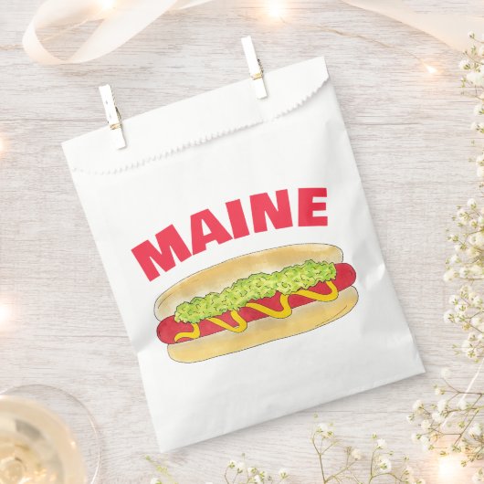 Maine Red Snapper Hotdog Portland ME Food Cookout Geschenktütchen (Ausgeschnitten)