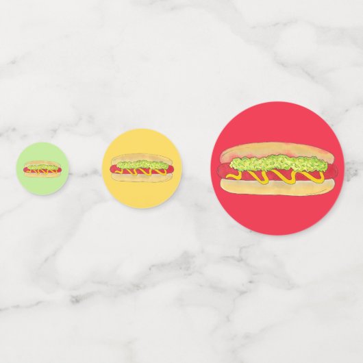 Maine Red Snapper Hotdog Portland ME Food Cookout Konfetti (Vorderseiten)