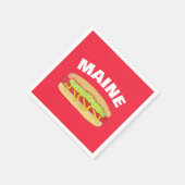 Maine Red Snapper Hotdog Portland ME Food Cookout Serviette (Ecke)