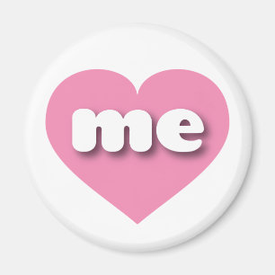 Maine rosa Herz - Ich Liebe mich Magnet