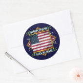 Maine Runder Aufkleber (Umschlag)