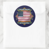 Maine Runder Aufkleber (Tasche)